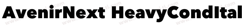 AvenirNext HeavyCondItalic字体转换